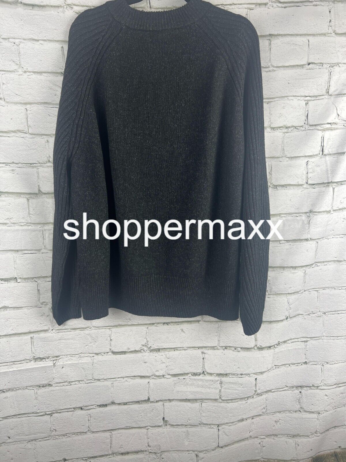 Women's Crewneck Sweater - Ava & Viv, Black, Size XXL
