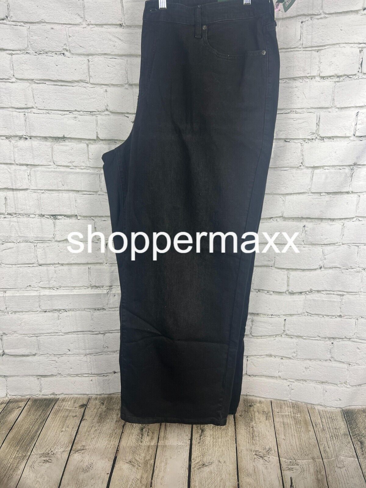 Women's Super-High Rise Wide Leg Baggy Jeans - Wild Fable, Black Wash, Size 22