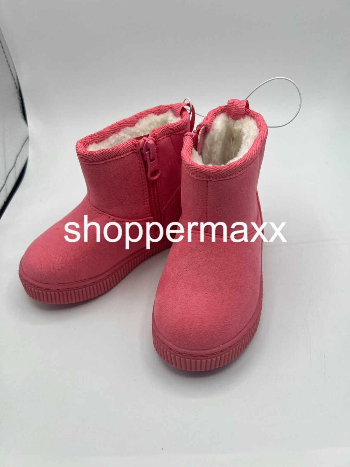 Toddler Arlo Zipper Shearling Style Boots - Cat & Jack, PINK, Size 5
