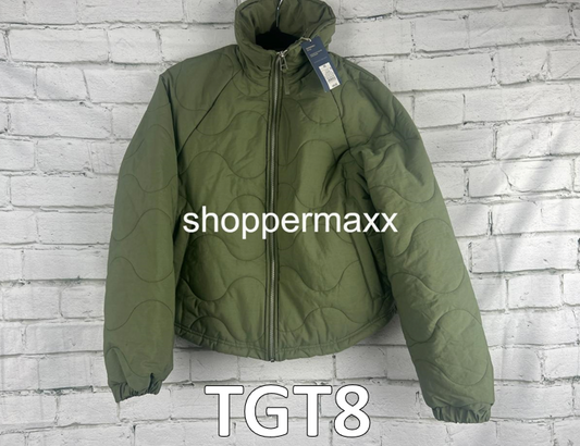Women's Quilted Jacket - Universal Thread, Olive Green, Size X-Small