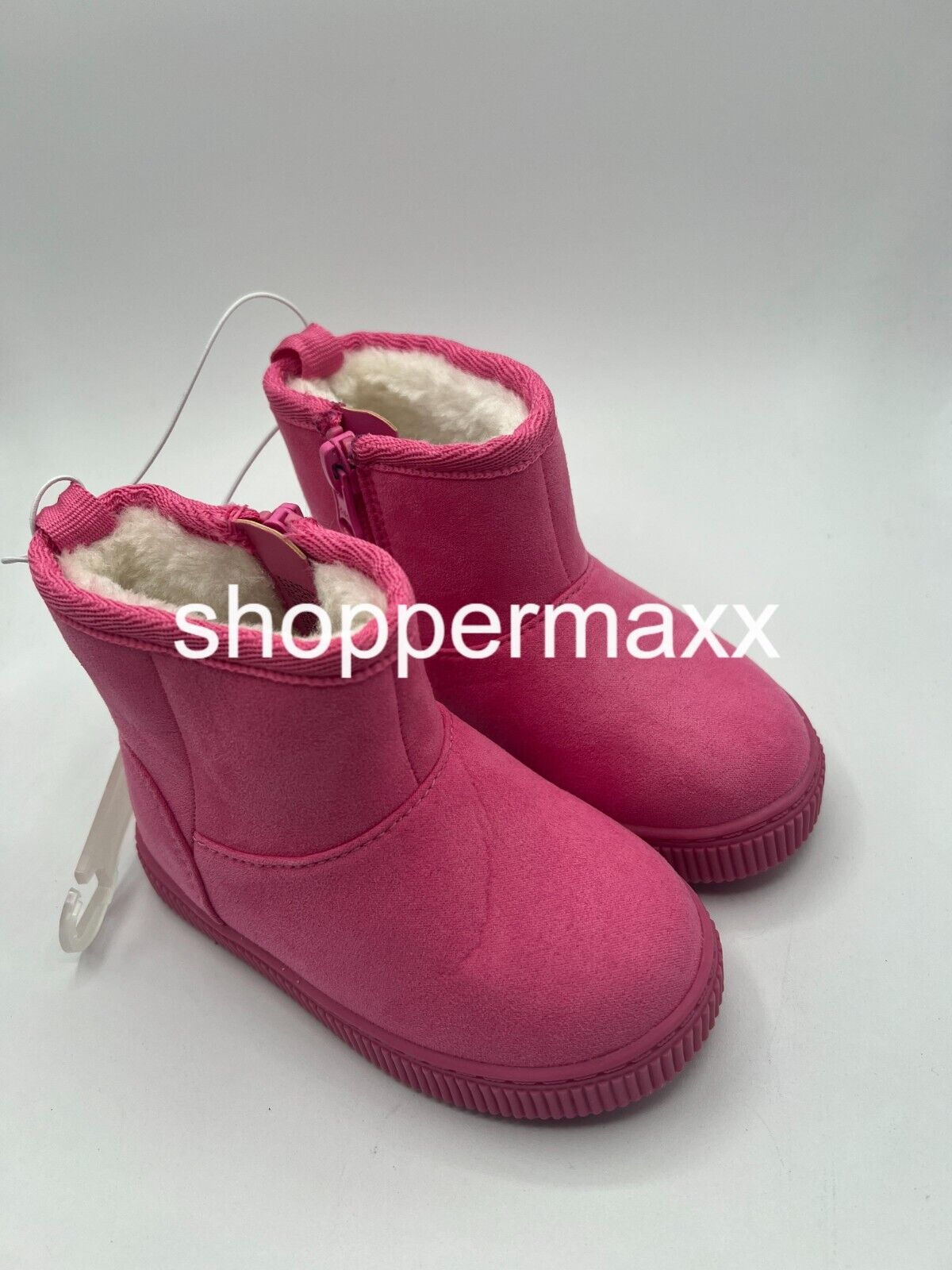 Toddler Arlo Zipper Shearling Style Boots - Cat & Jack, PINK, Size 5