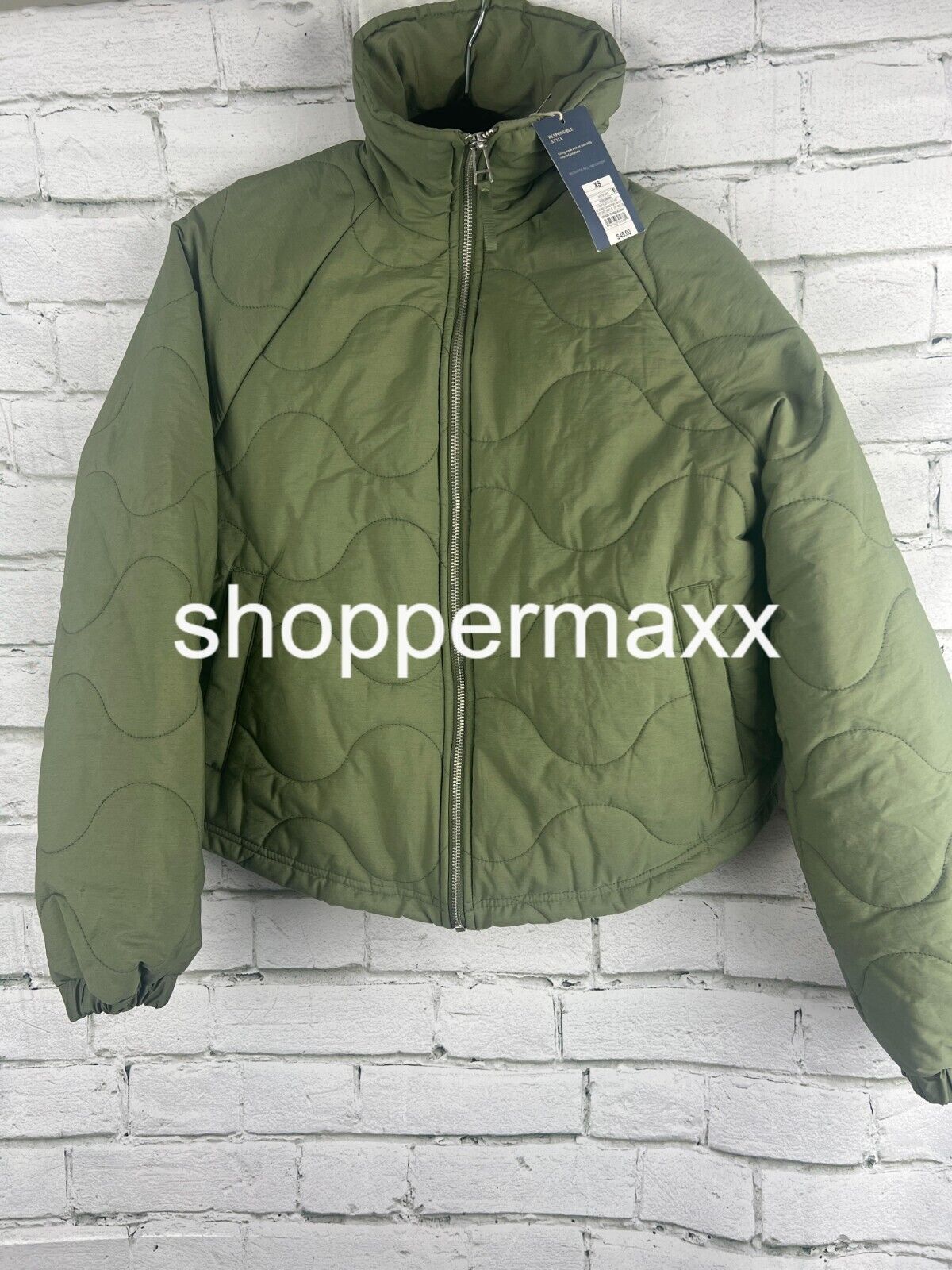 Women's Quilted Jacket - Universal Thread, Olive Green, Size X-Small
