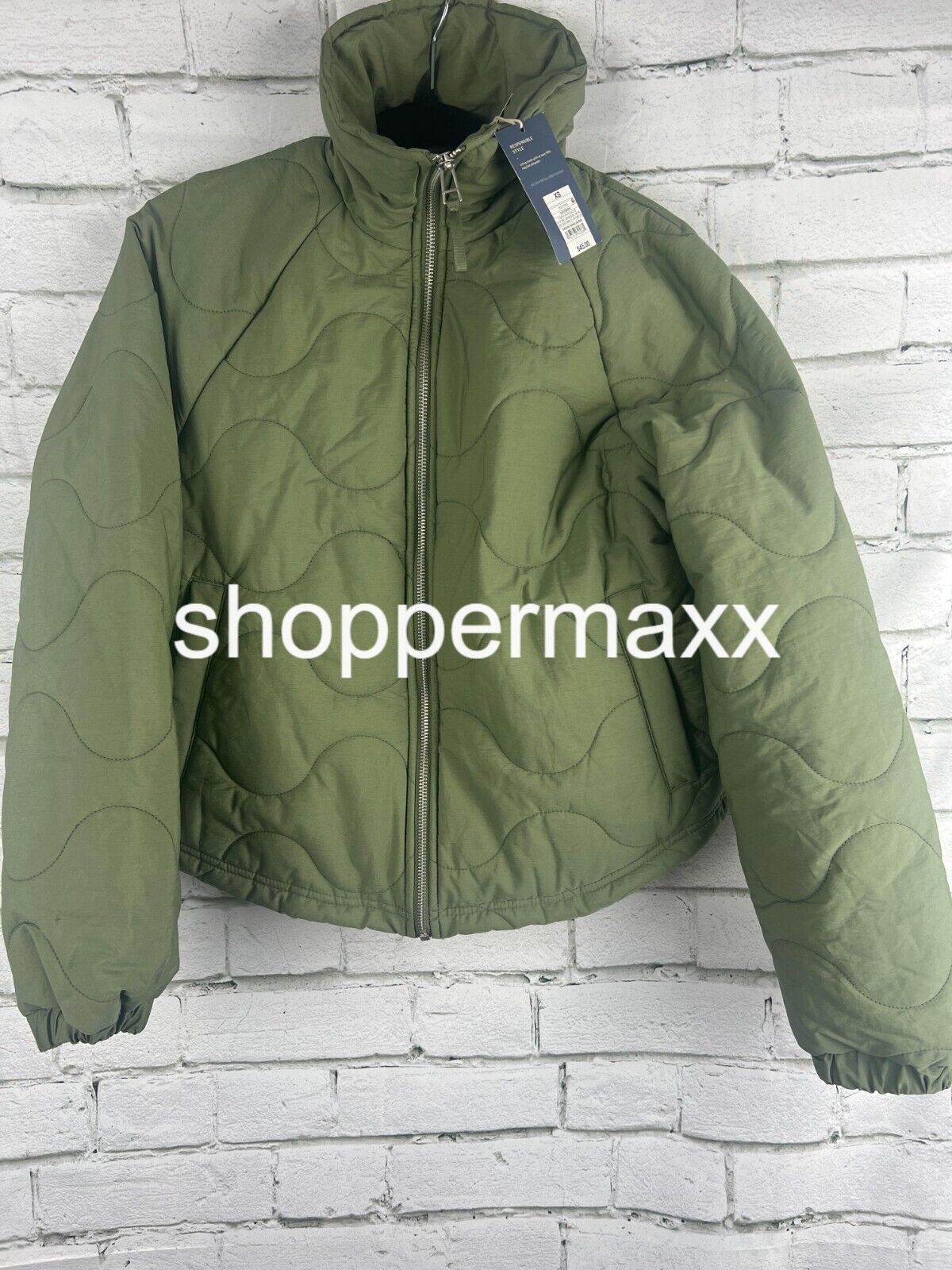 Women's Quilted Jacket - Universal Thread, Olive Green, Size X-Small