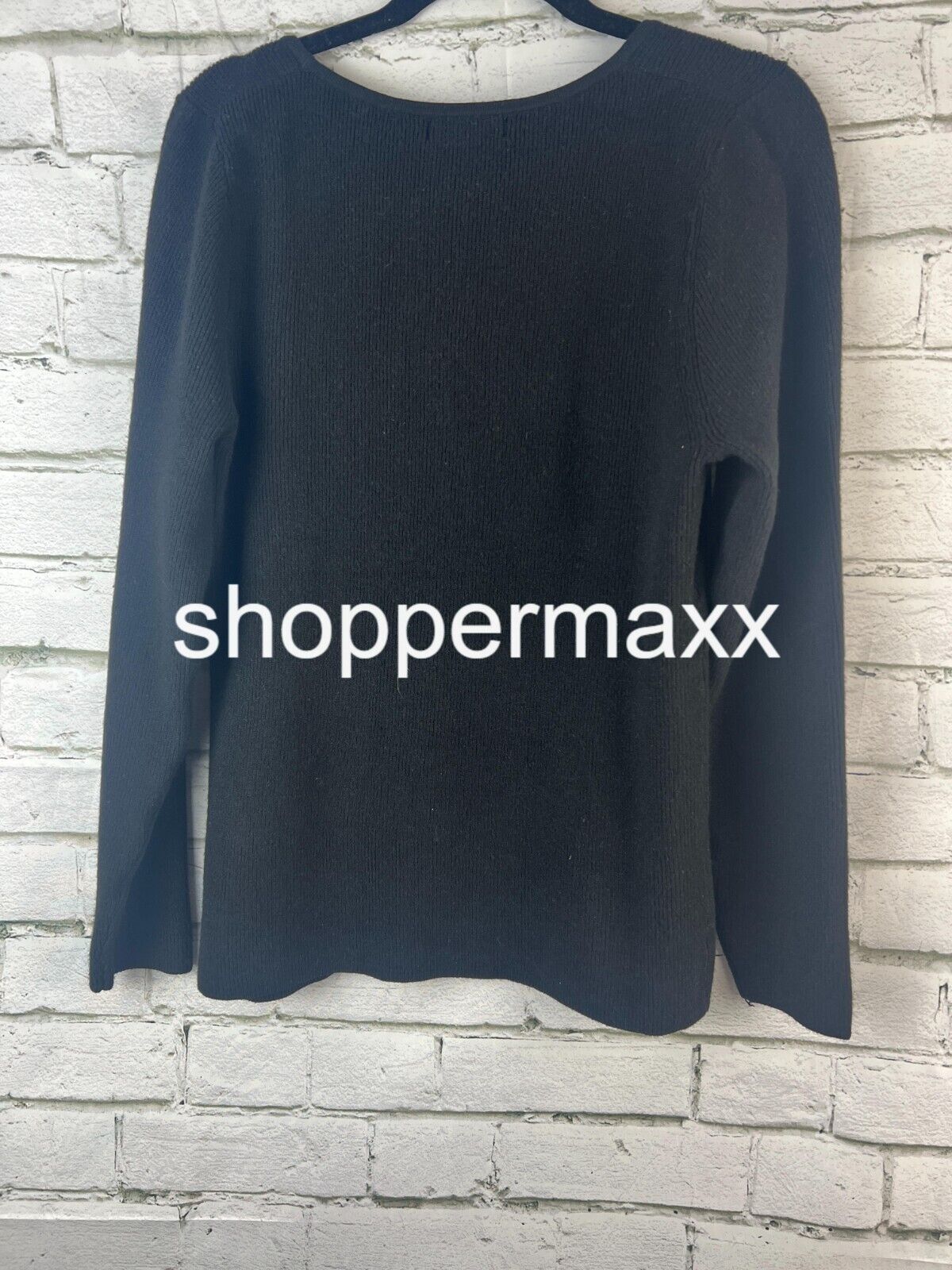 Women's Square Neck Pullover Sweater - Ava & Viv, Black, Size XX-Large