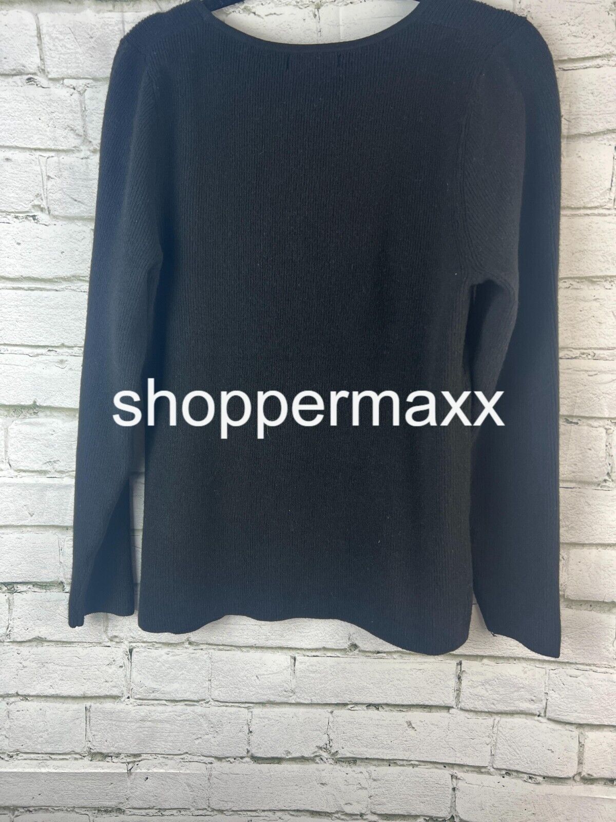 Women's Square Neck Pullover Sweater - Ava & Viv, Black, Size XX-Large