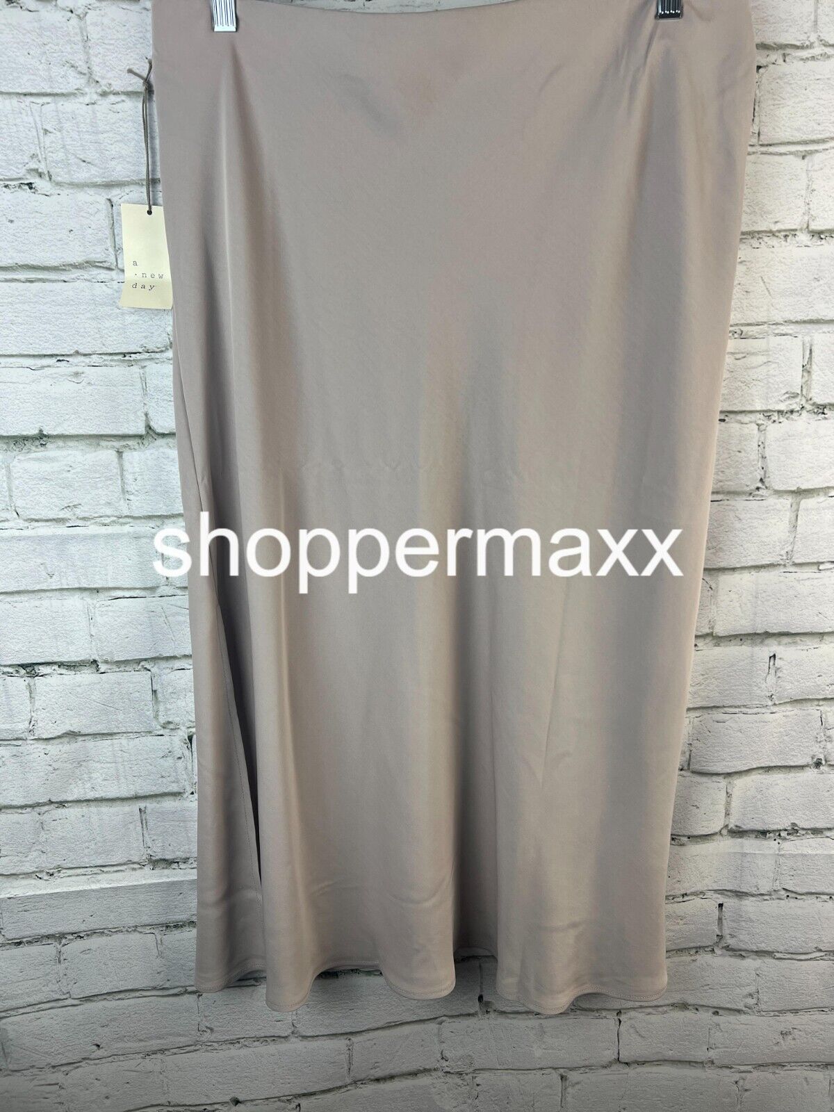 Women's Midi A-Line Slip Skirt - A New Day, Mauve, Size X-Large