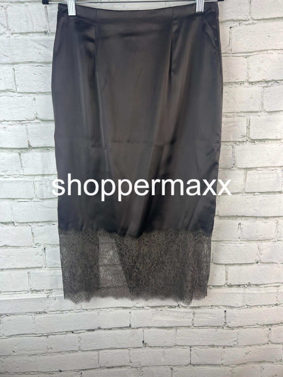 Women' Lace Midi Slip Skirt-Future Collective with Reese Blutstein, Dark Gray, 6