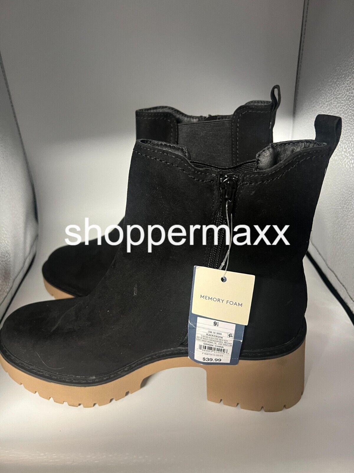 Women's Crispin Chelsea Boots - Universal Thread, Black, Size 9.5