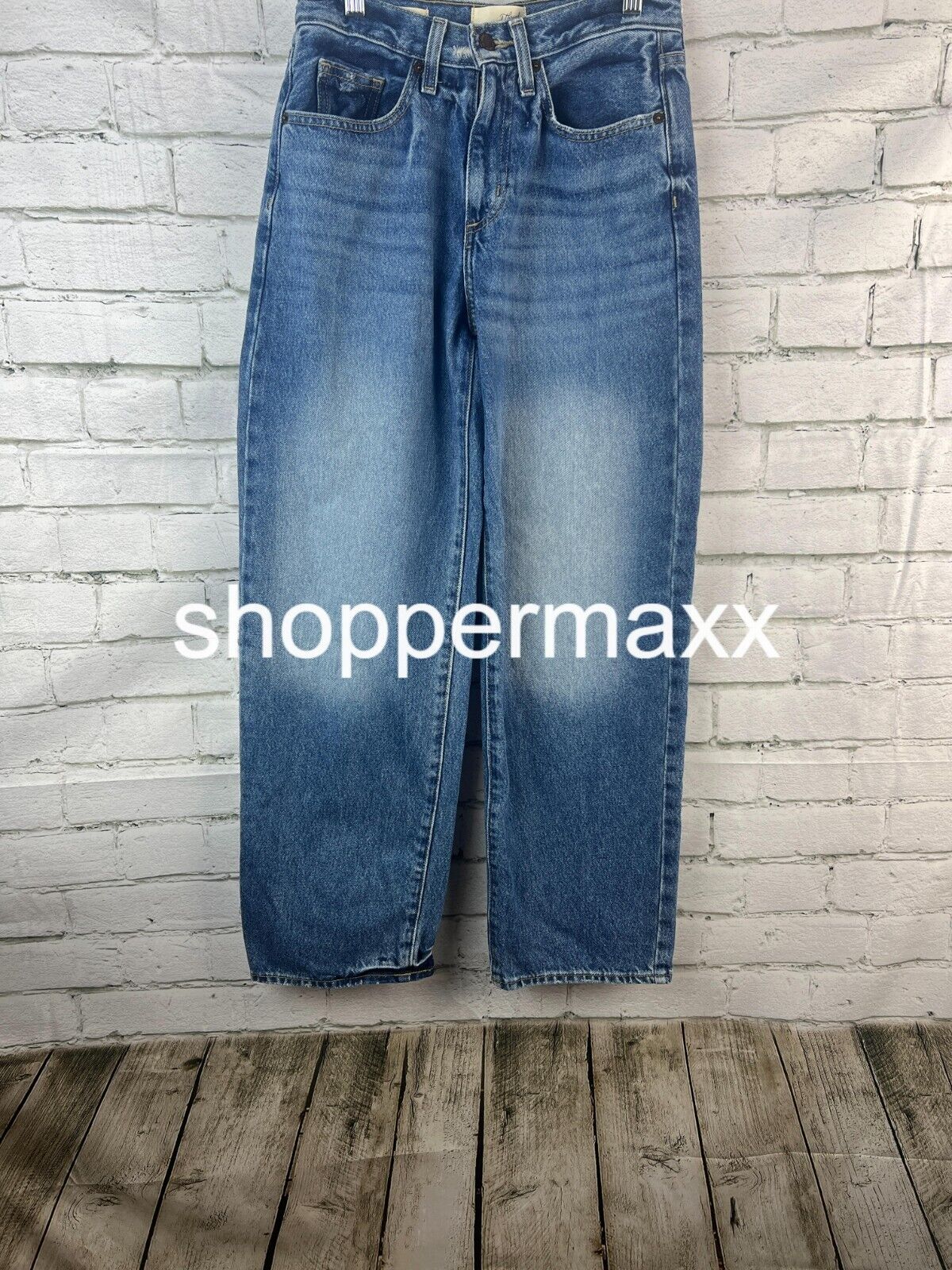 WOMEN'S MID-RISE 90'S BAGGY JEANS- UNIVERSAL THREAD, BLUE- MEDIUM WASH, 00 SHORT