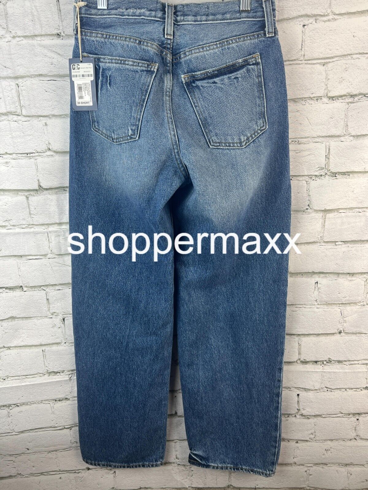 WOMEN'S MID-RISE 90'S BAGGY JEANS- UNIVERSAL THREAD, BLUE- MEDIUM WASH, 00 SHORT