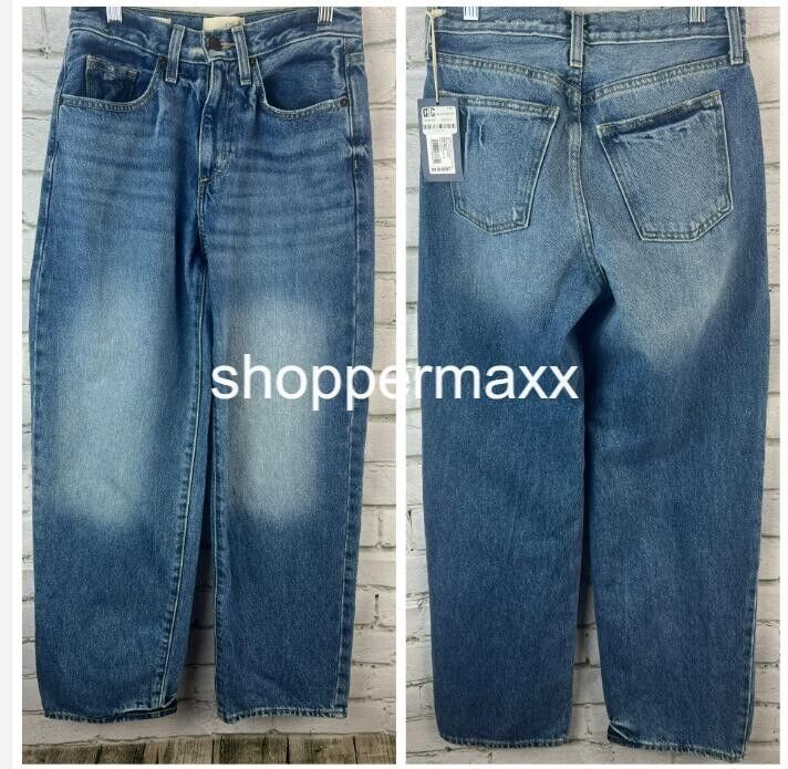WOMEN'S MID-RISE 90'S BAGGY JEANS- UNIVERSAL THREAD, BLUE- MEDIUM WASH, 00 SHORT