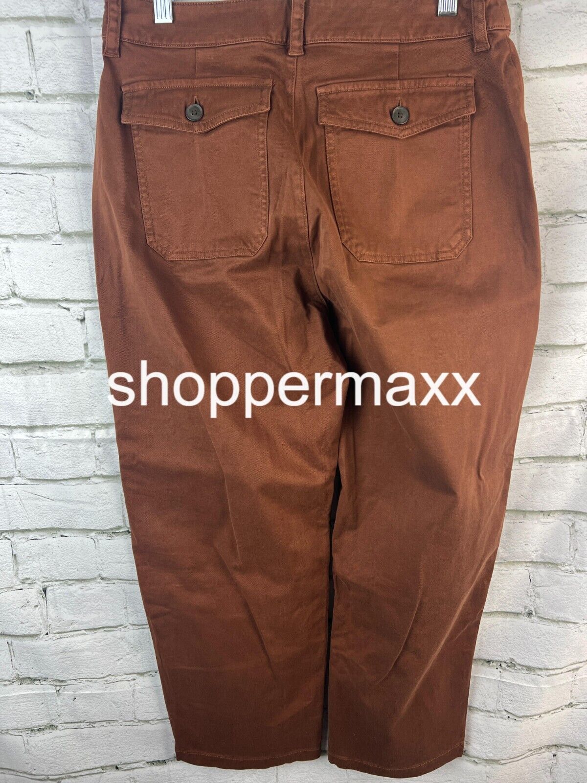 Women's High-Rise Barrel Leg Pants - Universal Thread, Brown, Size 8S