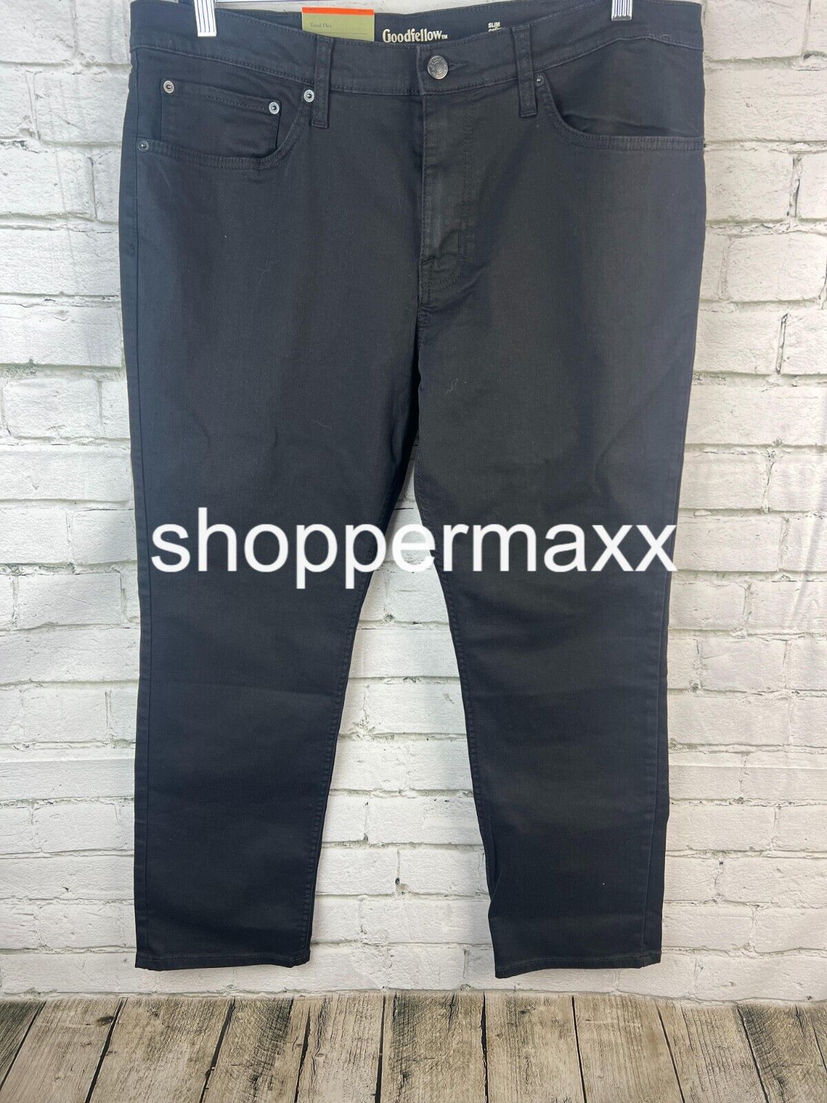 Men's Slim Fit Jeans - Goodfellow & Co, BLACK, Size 40Wx30L