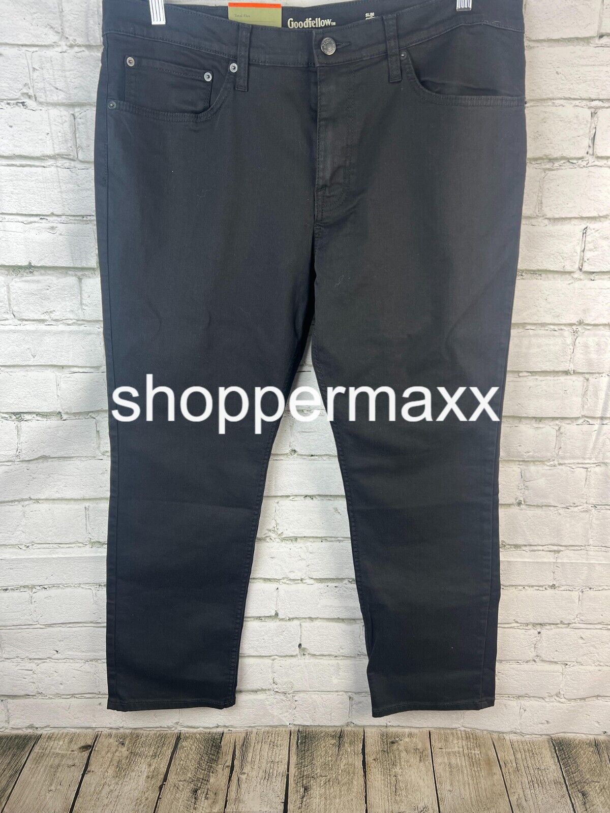 Men's Slim Fit Jeans - Goodfellow & Co, BLACK, Size 40Wx30L