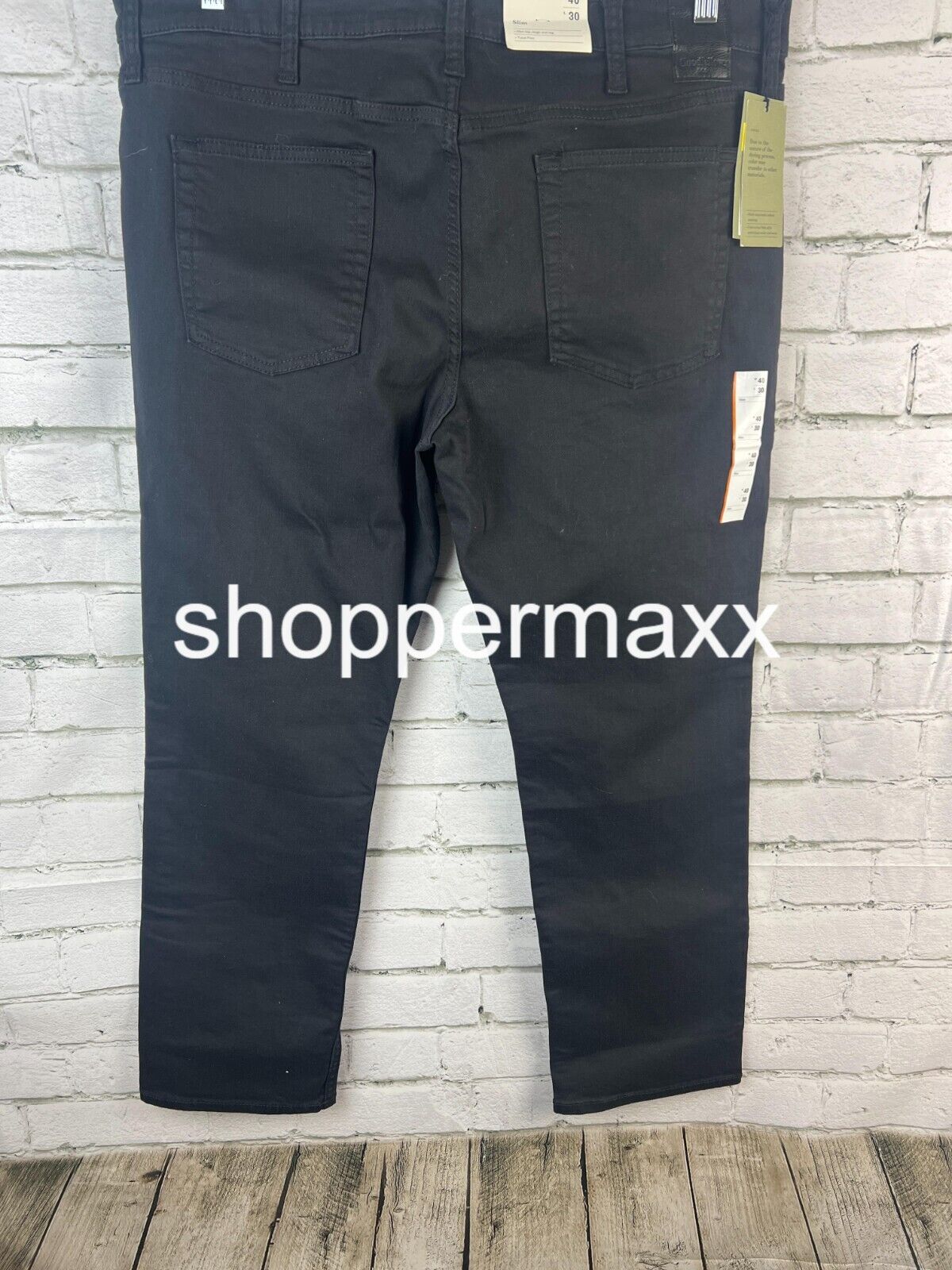 Men's Slim Fit Jeans - Goodfellow & Co, BLACK, Size 40Wx30L