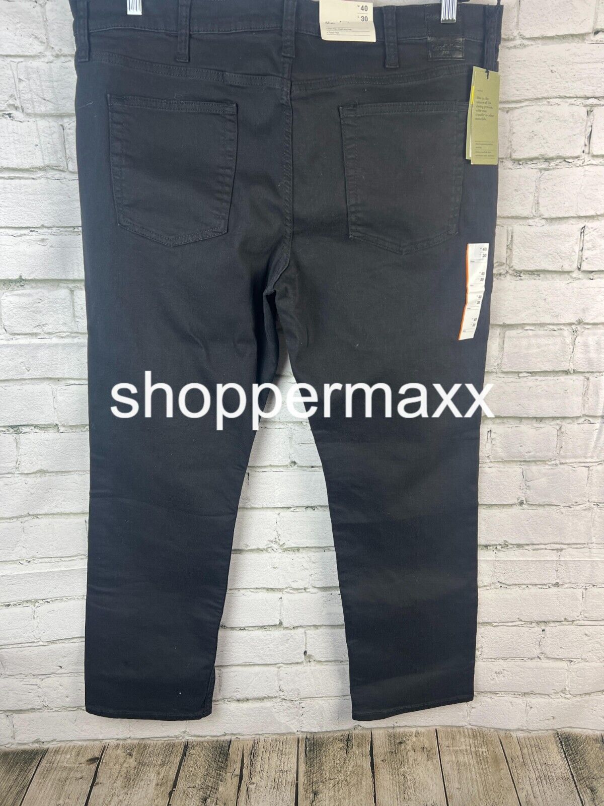 Men's Slim Fit Jeans - Goodfellow & Co, BLACK, Size 40Wx30L