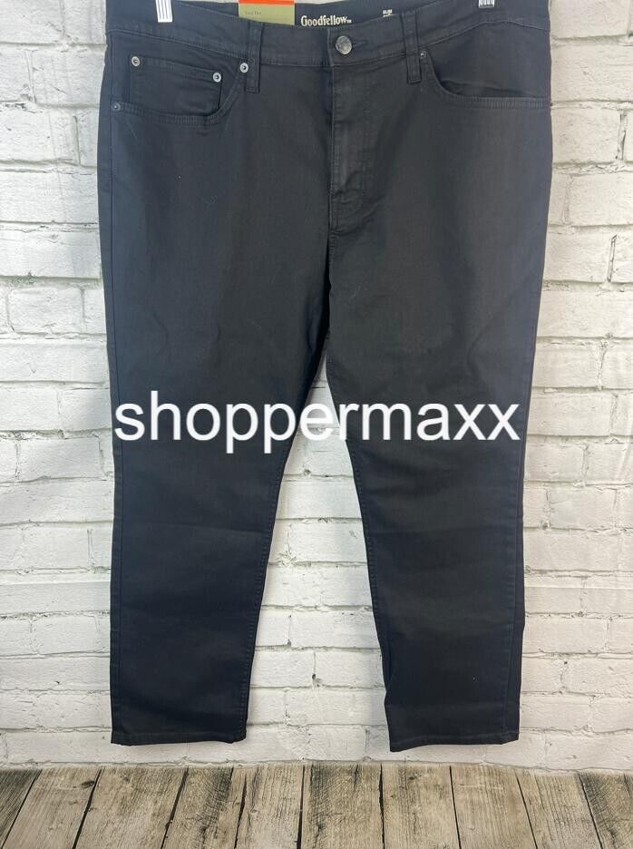 Men's Slim Fit Jeans - Goodfellow & Co, BLACK, Size 40Wx30L