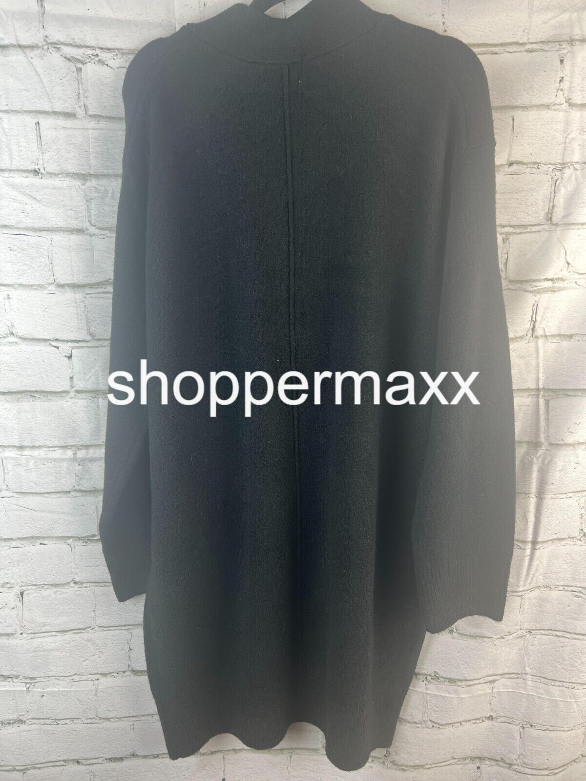 Women's Long Sleeve Tunic Mini Sweater Dress - Universal Thread BLACK M