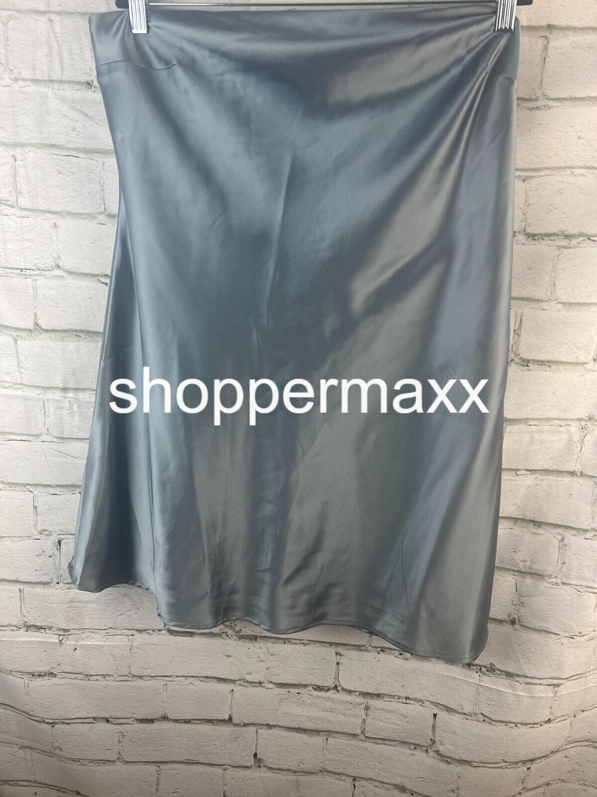Women' Satin Tube Dress - Wild Fable, Strapless, Open Back , Slate Blue, Size XL