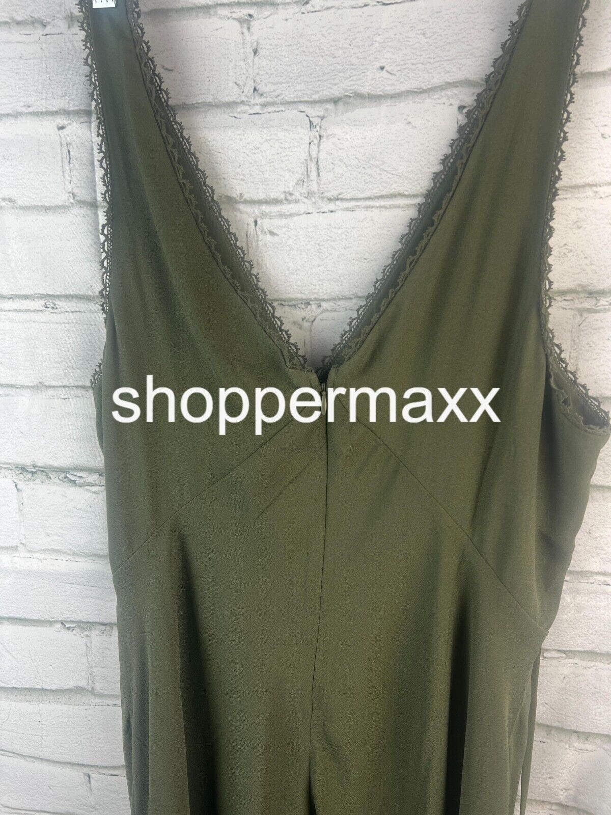 Women's Lace Detail, Slip, Midi Dress - Wild Fable, Olive Green, X-Large