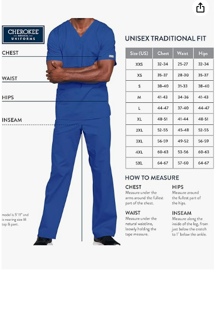 Cherokee Premium Core Stretch Unisex V-Neck Scrubs Shirt Top, 4725 Black, Xl