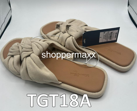 Women's Chi Slide Sandals - Universal Thread, Light Beige, Size 7