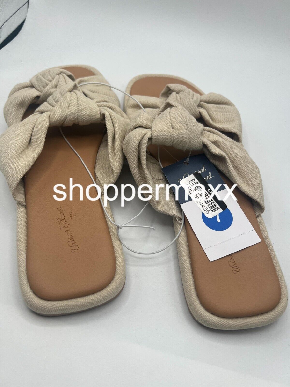 Women's Chi Slide Sandals - Universal Thread, Light Beige, Size 7