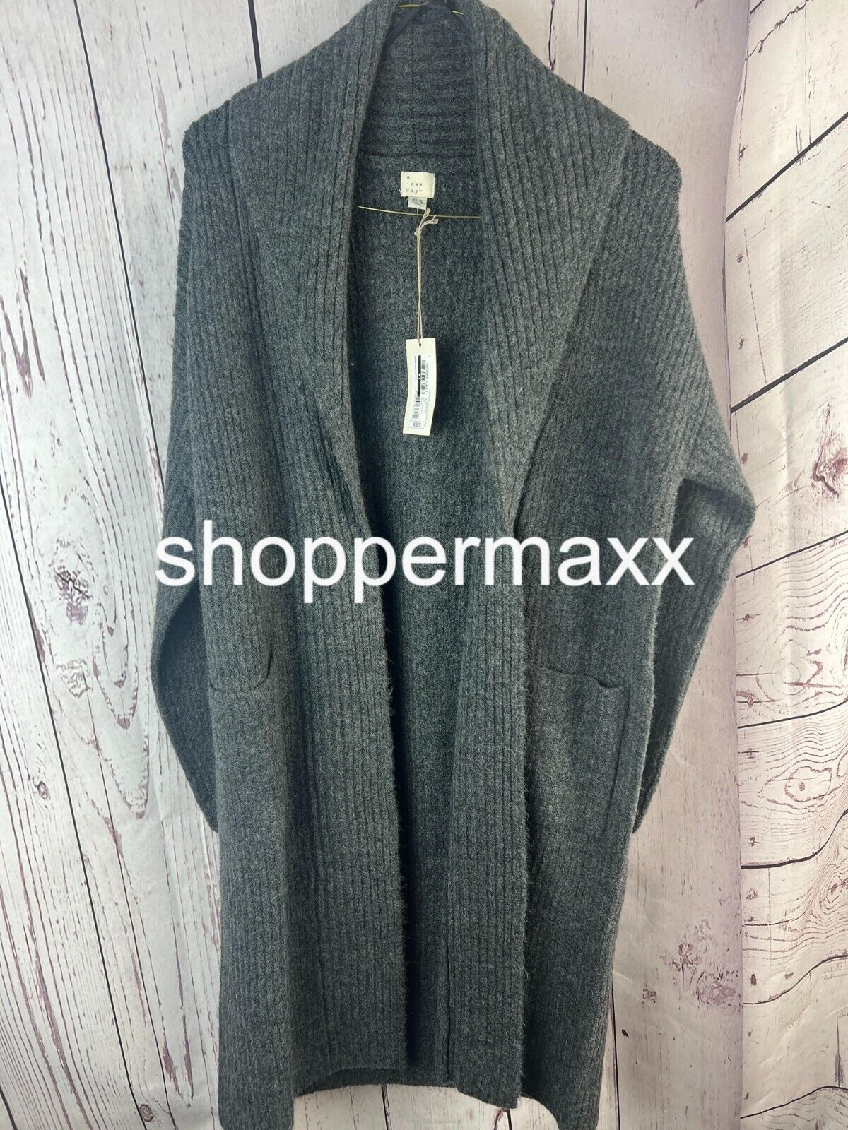 Women's Layering Cardigan - A New Day, Gray, Size X-Small/Small