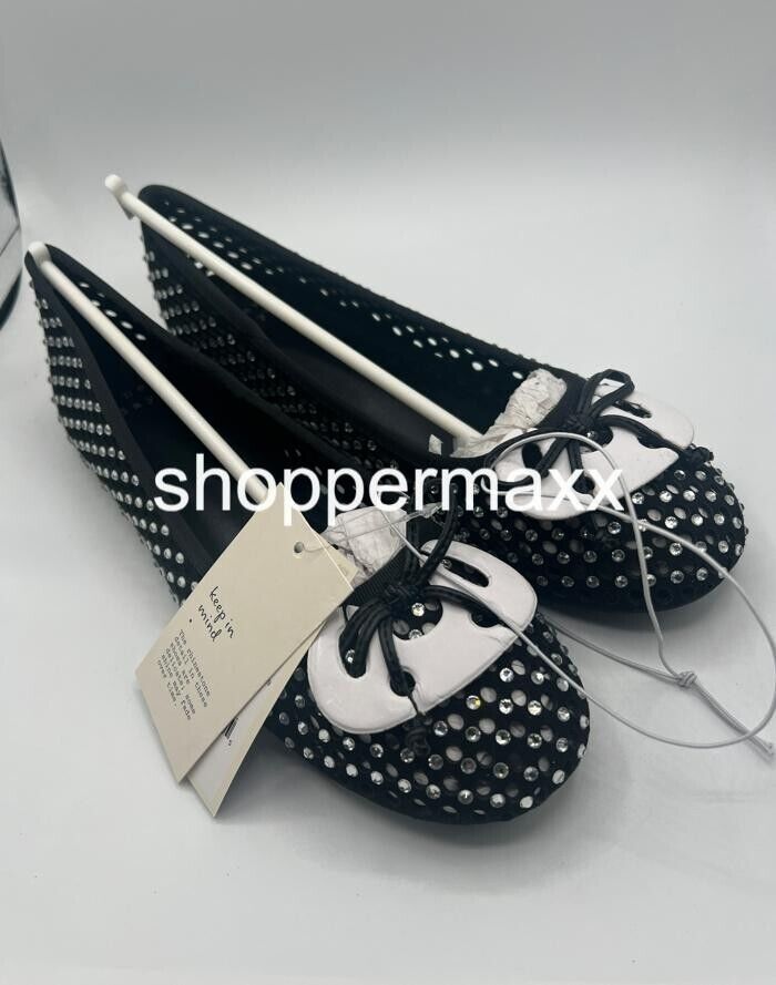 Women's Minnie Ballet Flats - A New Day, Black, Size 7.5