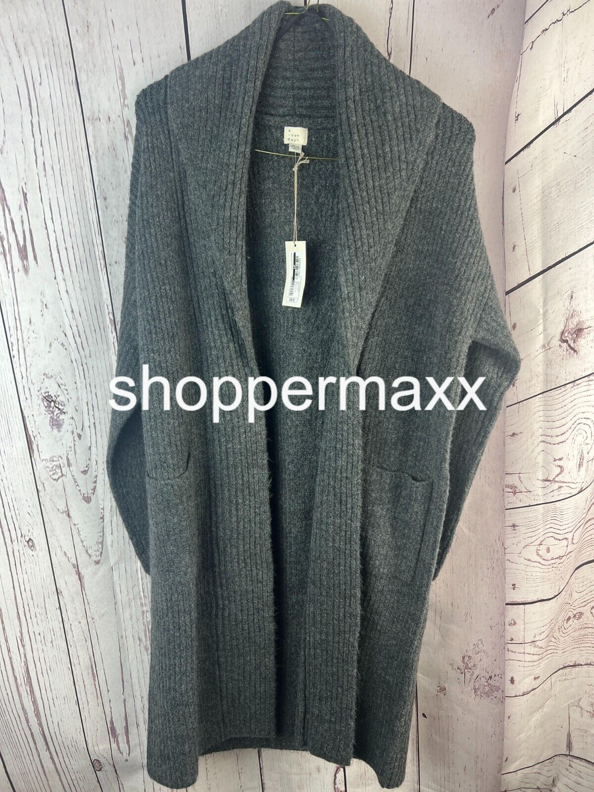 Women's Layering Cardigan - A New Day, Gray, Size X-Small/Small