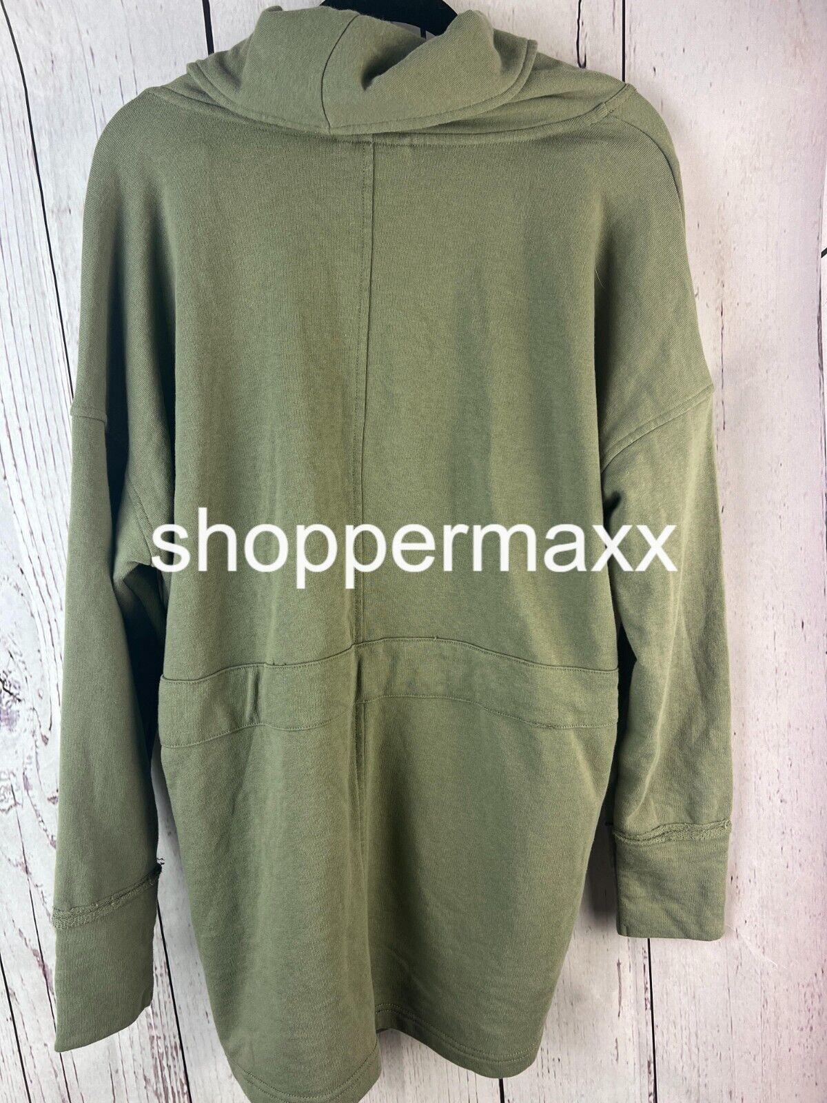 WOMEN'S DRAPE FRONT JACKET - KNOX ROSE, OLIVE GREEN, SIZE MEDIUM