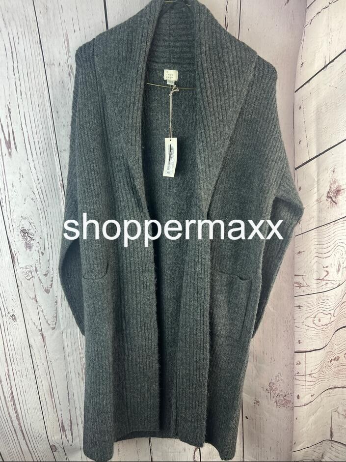 Women's Layering Cardigan - A New Day, Gray, Size X-Small/Small