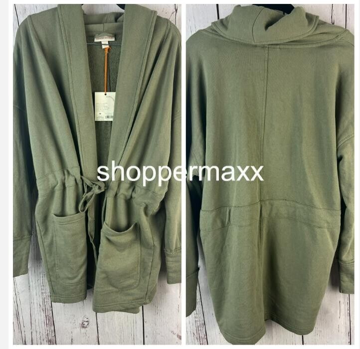 WOMEN'S DRAPE FRONT JACKET - KNOX ROSE, OLIVE GREEN, SIZE MEDIUM