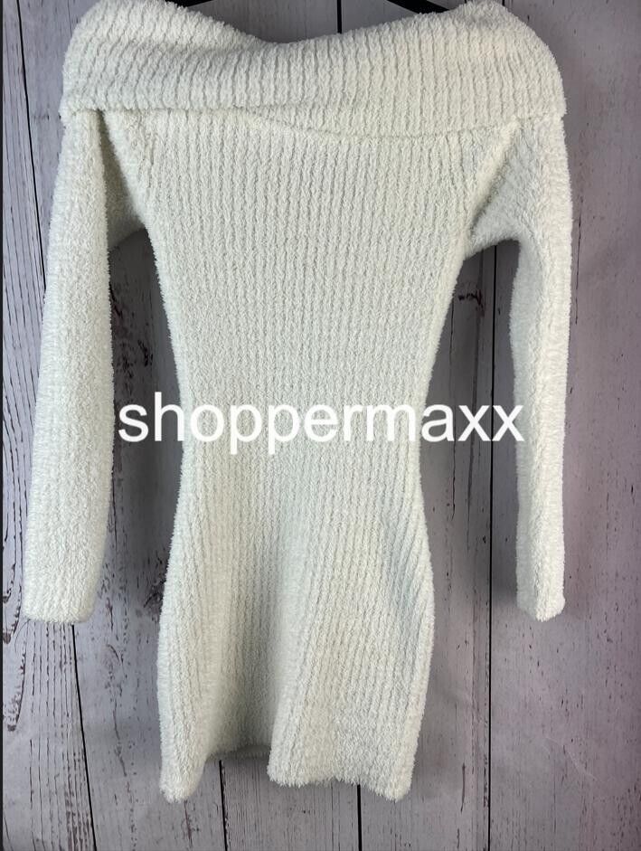 Women's Long Sleeve Mini Sweater Dress - Wild Fable, Off-White, Size Small