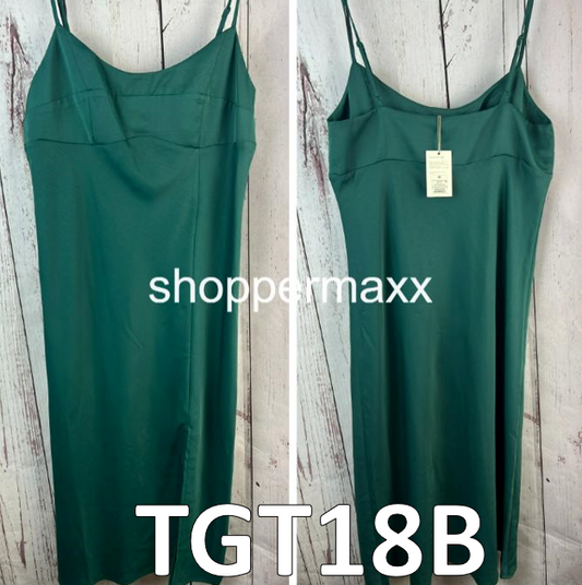 Women's Slip Tank Dress - A New Day, Teal Green, Size Medium