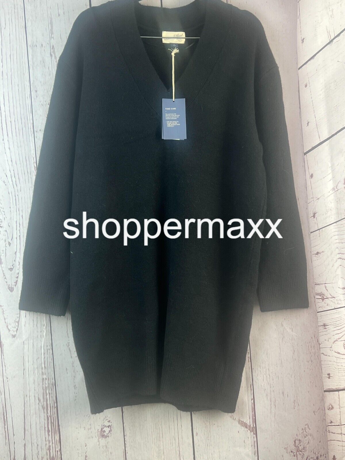 Women' Long Sleeve Tunic Mini Sweater Dress- Universal Thread, Black, Size Small