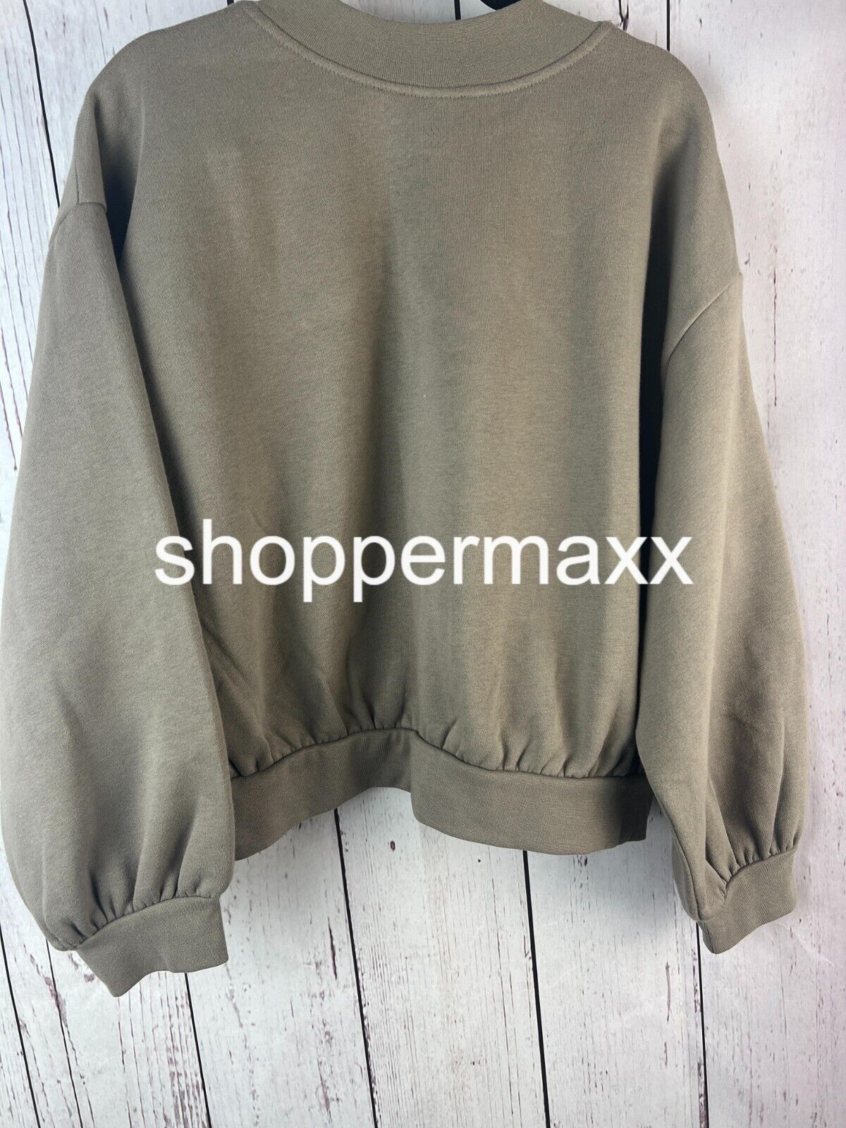 Womens Pullover Graphic Fleece Sweatshirt drop-shoulder Soft Lighweight GRAY  XL