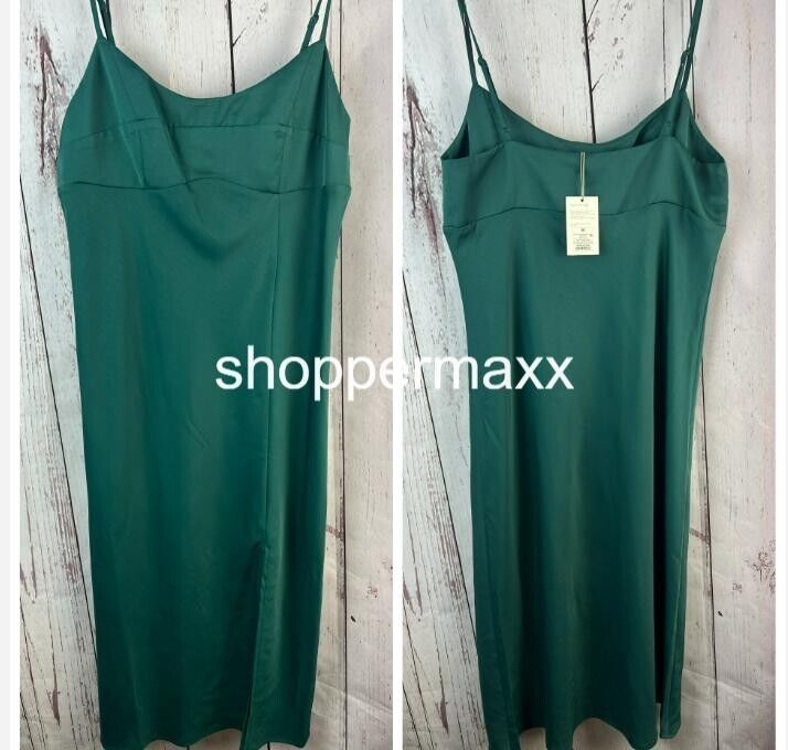 Women's Slip Tank Dress - A New Day, Teal Green, Size Medium