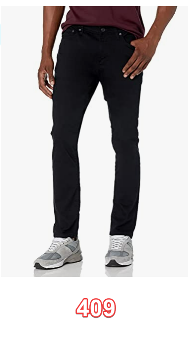 Amazon Essentials Men's Skinny-Fit Stretch Jean Washed Black 34WX34l