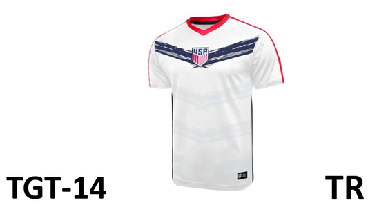 United States Soccer Federation USA Adult Shirt - White, Size Large