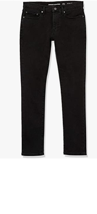 Amazon Essentials Men's Skinny-Fit Stretch Jean Washed Black 34WX34l