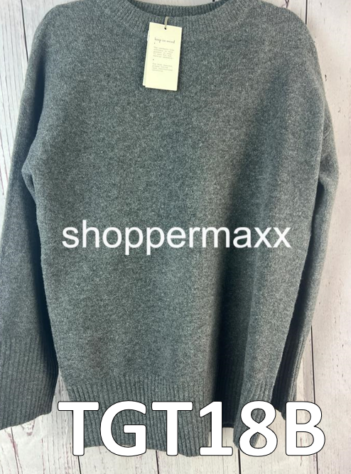 Women's Crewneck Tunic Pullover Sweater - A New Day, Dark Gray, Size X-Small