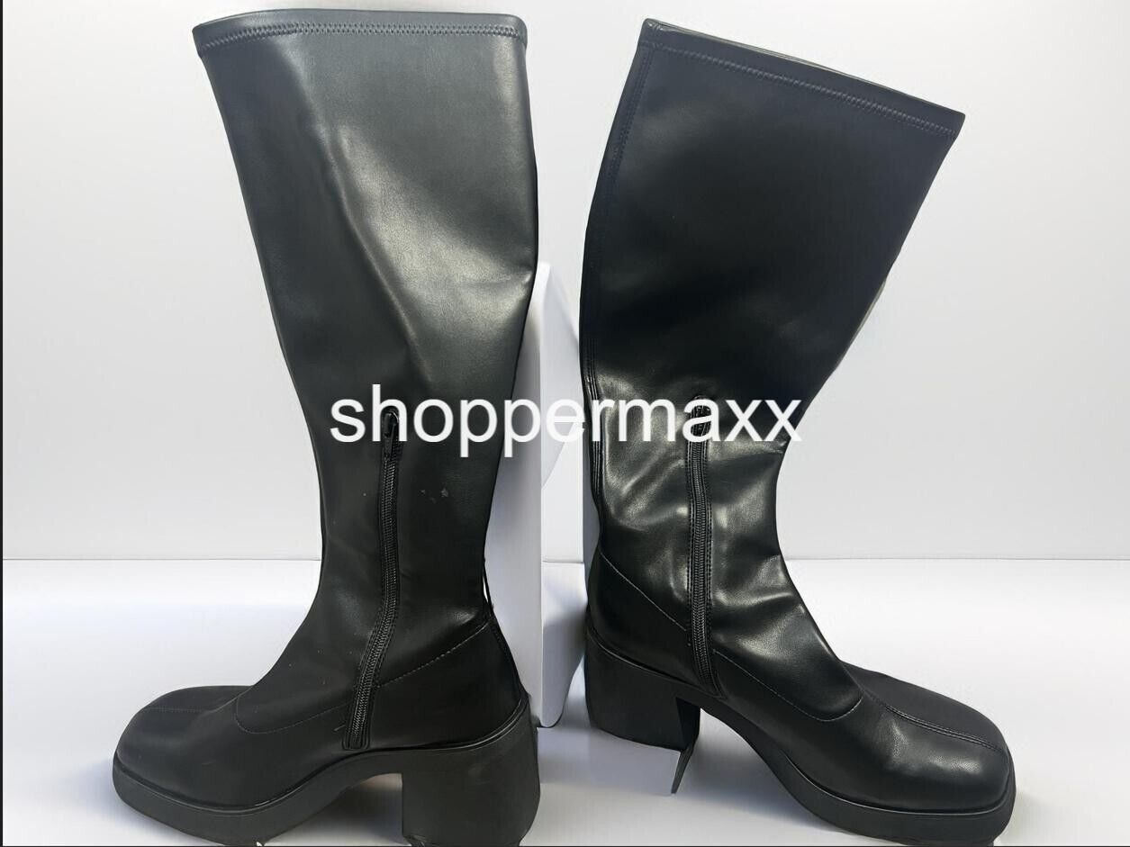 Women Azzahya Stretch Tall Dress Boots, Memory Foam Insole-Wild Fable, Black, 11
