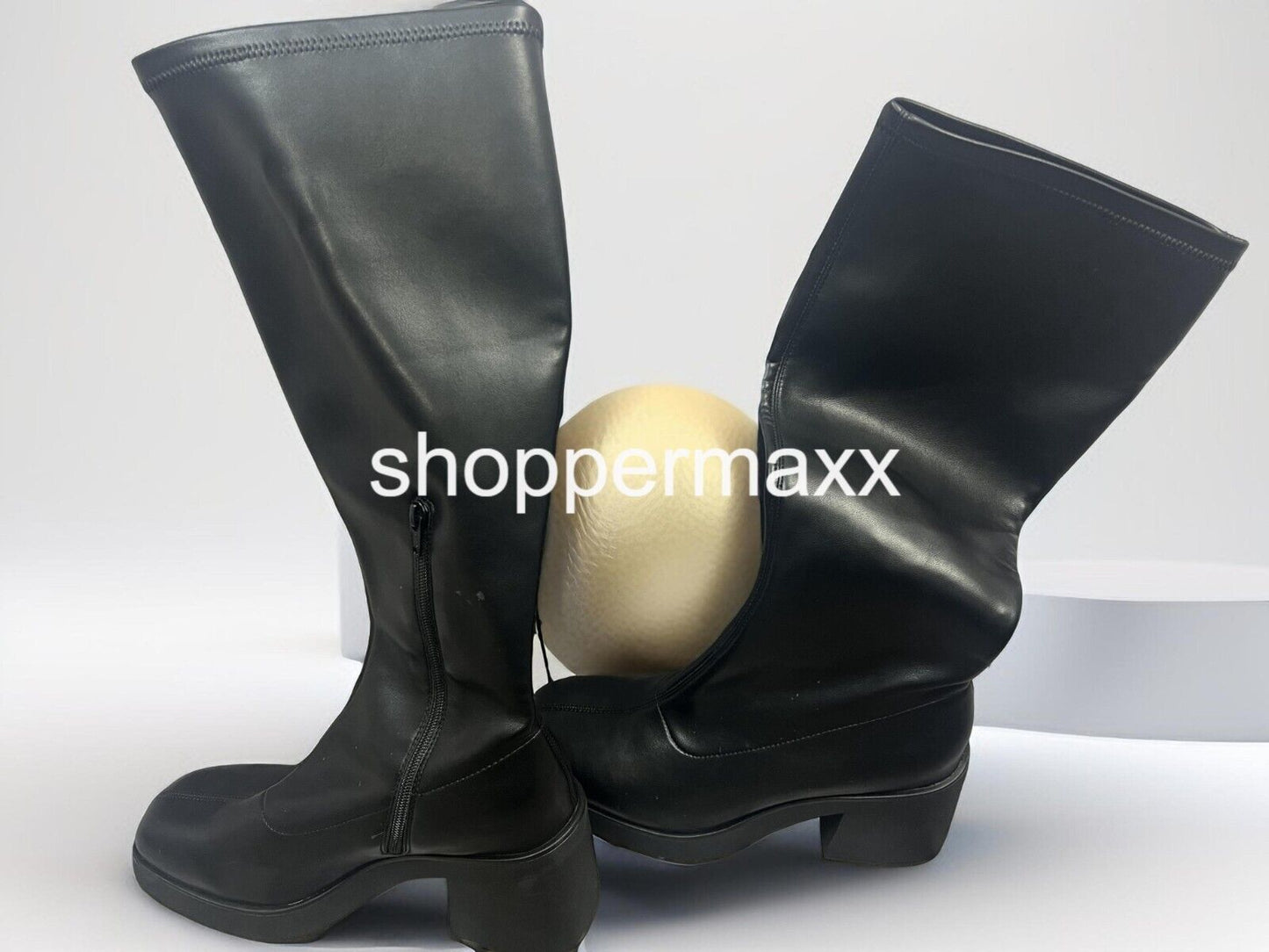 Women Azzahya Stretch Tall Dress Boots, Memory Foam Insole-Wild Fable, Black, 11