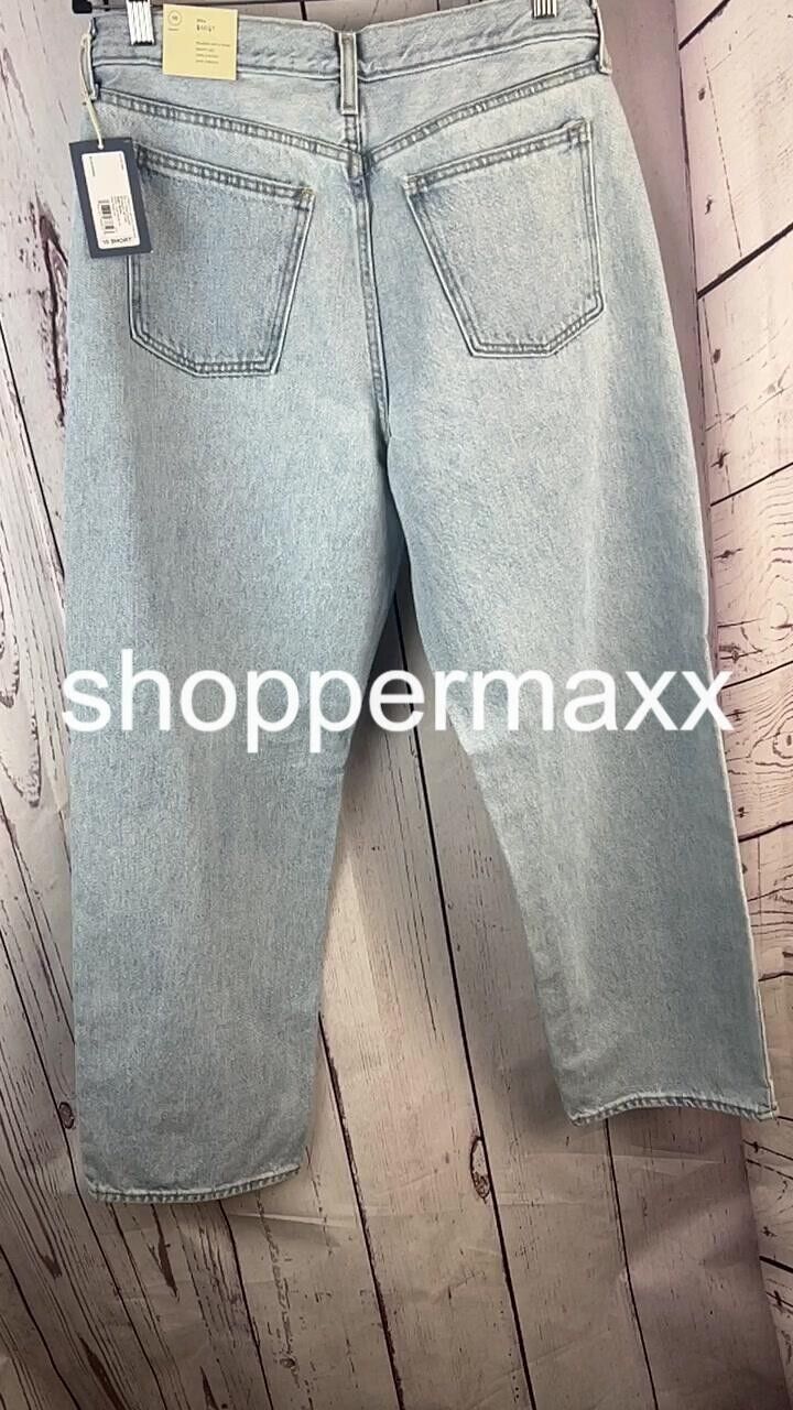 Women's Mid-Rise 90's Baggy Jeans - Universal Thread, Light Wash, Size 10 Short