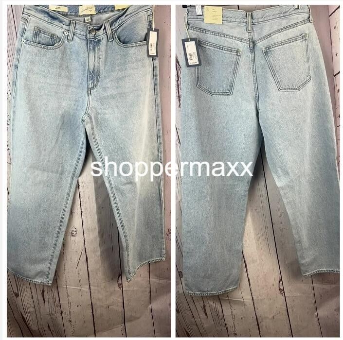 Women's Mid-Rise 90's Baggy Jeans - Universal Thread, Light Wash, Size 10 Short