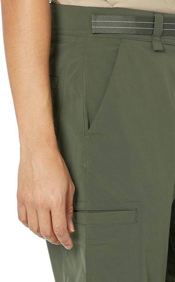 Amazon Essentials Men's Belted Moisture Wicking Hiking Pant, Dark Olive, 32WX29L
