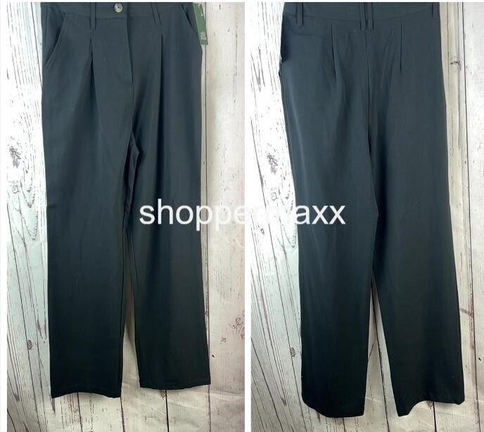 Women's Wide Leg Trousers Pants - Wild Fable, Black, Size 4