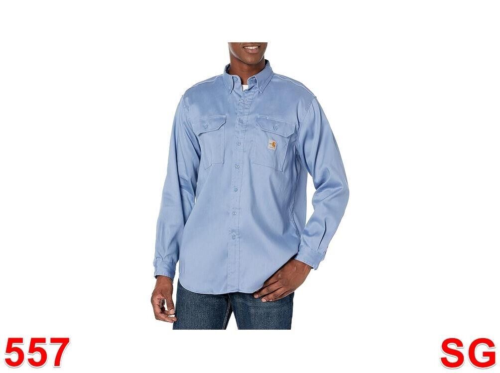 Carhartt me'ns Flame Resistant Classic Twill (Big & Tall), Medium Blue, 4xl-tall