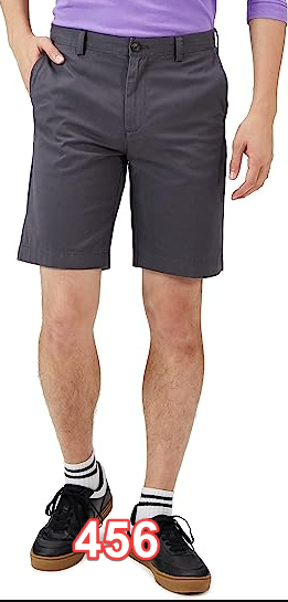 Amazon Essentials Men's Slim-Fit 9" Short Grey 34